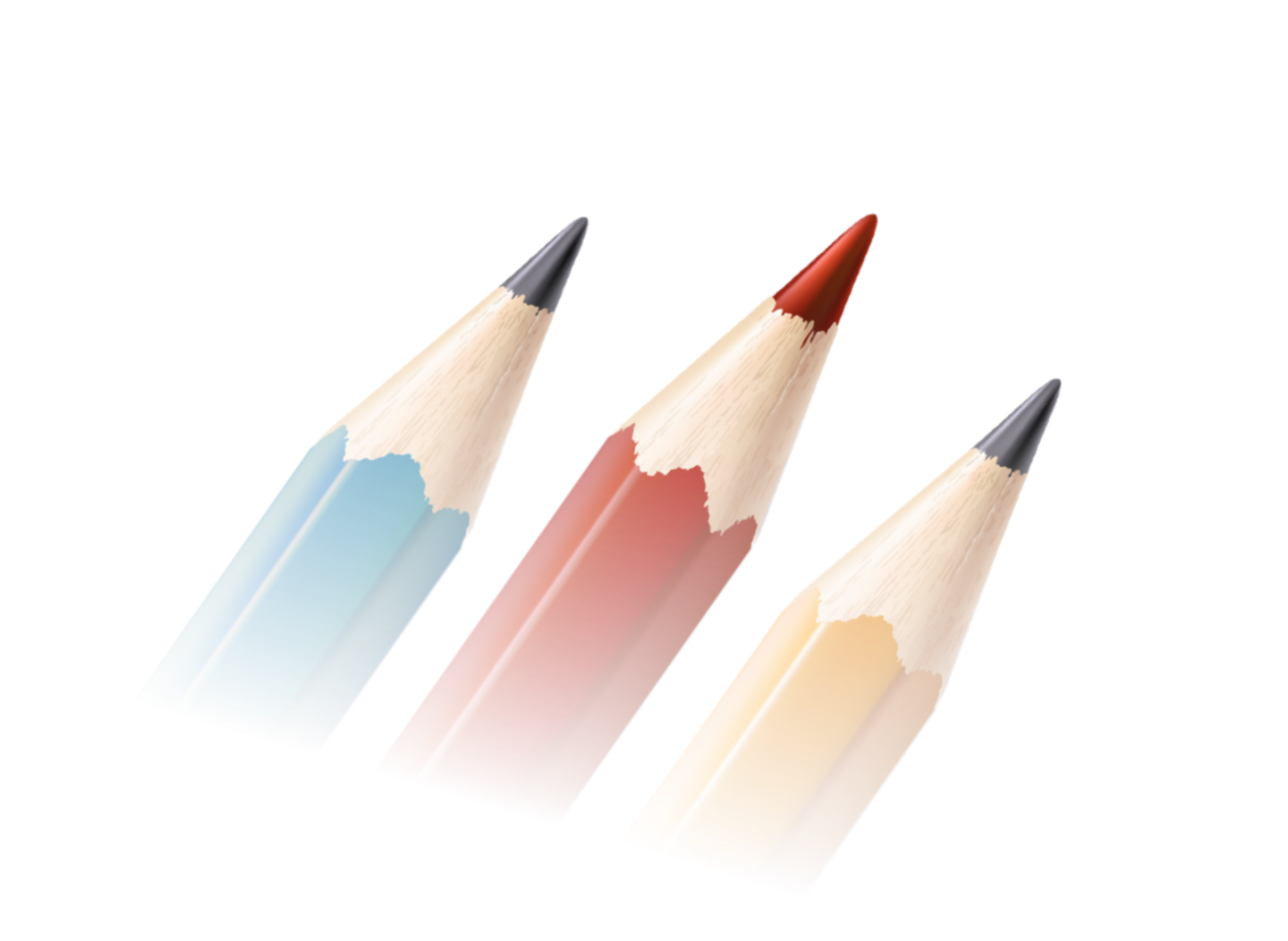 Pencils and menu rect